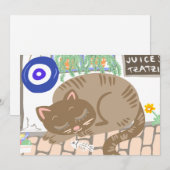 Greek Sleepy Cat Taverna Scenery (Voorkant / Achterkant)