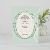 Greek Stefana Folie Uitnodiging (Staand Voorkant)