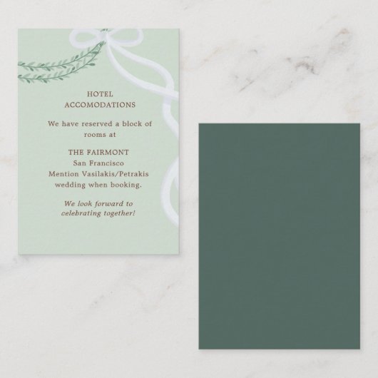 Greek Stefana Informatiekaartje (Voorkant / Achterkant)