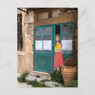 Greek Village Street Art Briefkaart
