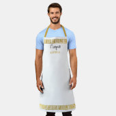 Greek Yiayia Greek Grandmother Gold Greek Key Schort (Gedragen)