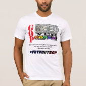 GREEKS OVER MENSEN #VOTEOUTGOP T-Shirt (Voorkant)