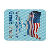 Greeks Roots American Map Flexi Magnet Magneet (Horizontaal)