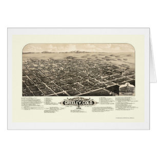 Greeley, CO Panoramic Map - 1882