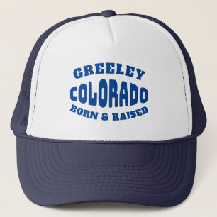Greeley Colorado Born en Raised Trucker Pet