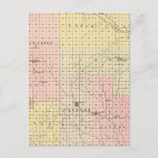 Greeley County, Nebraska Briefkaart (Voorkant)
