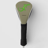 Greem lizard golfheadcover (Voorkant)