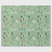 Green 12 Days of Christmas Holiday Cadeaupapier (Vlak)