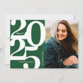 Green 2025 foto afstuderen Party uitnodiging (Voorkant)