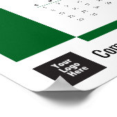 Green 2026 Corporate Wall Calendar Poster (Hoek)