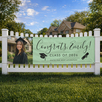 GREEN 2026 | Diploma-banner met foto Spandoek