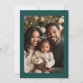 Green 2 Foto Noel Kaart met Angels Wenskaart (Achterkant)