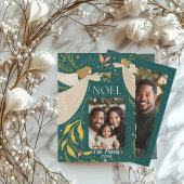 Green 2 Foto Noel Kaart met Angels Wenskaart