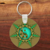 Green 2 YinYang Sleutelhanger (Voorkant)