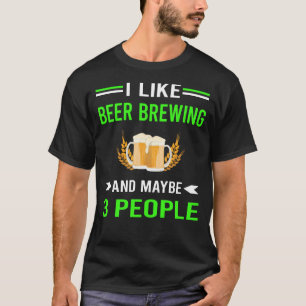 Green 3 personen Bier Brouwerij Brouwerij Brouweri T-shirt