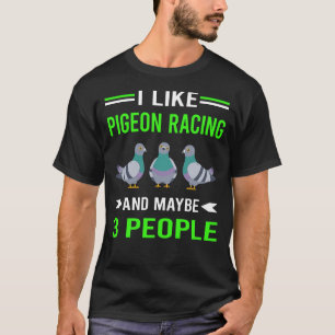 Green 3 personen Duif Racing T-shirt