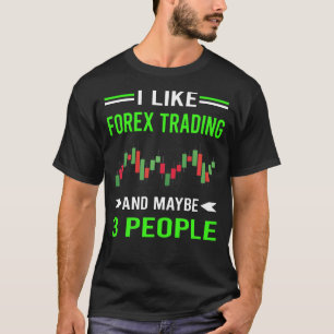 Green 3 personen Forex Trading Trader T-shirt