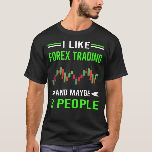 Green 3 personen Forex Trading Trader T-shirt (Voorkant)