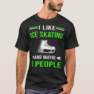 Green 3 personen schaatsen Schaats schaatser T-shirt