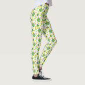 Green 4 Leaf Clovers St Patricks Day Coins ​ Leggings (Rechts)