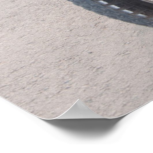 Green 750B-2 motorcycle with a sidecar Poster (Hoek)