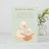 Green A Silly Goose Books for Baby Sign Kaart (Staand voorkant)