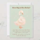 Green A Silly Goose How Big Is Her Belly  Kaart (Achterkant)