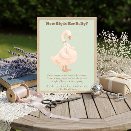 Green A Silly Goose How Big Is Her Belly  Kaart