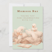 Green A Silly Goose "Momosa" Mimosa  Table Sign  Kaart (Voorkant)