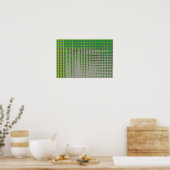 Green Abstract Art 1003 Poster (Keuken)
