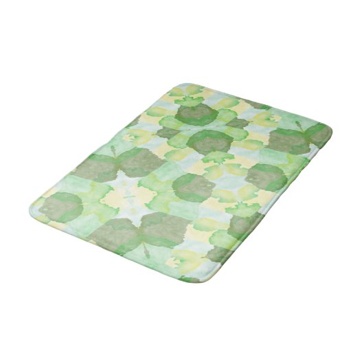 Green abstract art Magical wallpaper Badmat (Gekanteld)