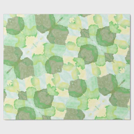 Green abstract art Magical wallpaper Cadeaupapier (Vlak)