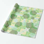 Green abstract art Magical wallpaper Cadeaupapier (Uitgerold)