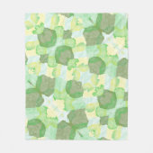 Green abstract art Magical wallpaper Fleece Deken (Voorkant)