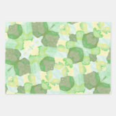 Green abstract art Magical wallpaper Inpakpapier Vel (Voorkant)