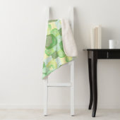 Green abstract art Magical wallpaper Sherpa Deken (In situ)