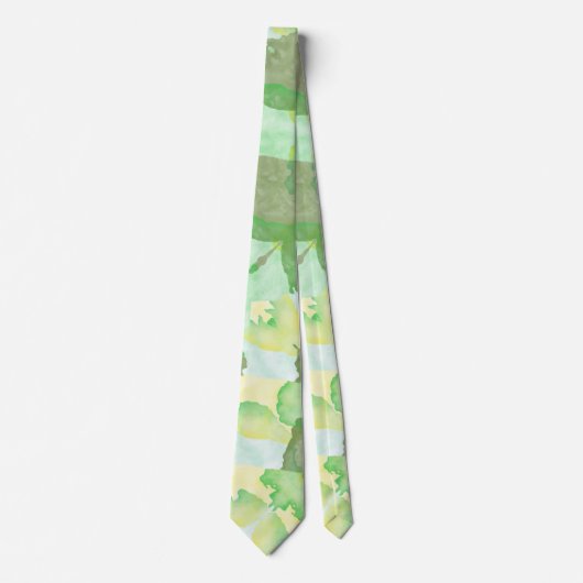 Green abstract art Magical wallpaper Stropdas (Voorkant)