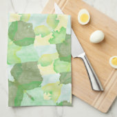 Green abstract art Magical wallpaper Theedoek (Quarter Fold)