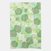 Green abstract art Magical wallpaper Theedoek (Verticaal)