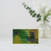 Green Abstract Attorney at Law Visitekaartje (Staand voorkant)