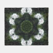 GREEN ABSTRACT DRAWING. SAMER BRASIL 1 FLEECE DEKEN (Voorkant (Horizontaal))