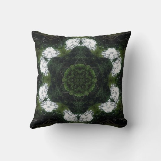 GREEN ABSTRACT DRAWING. SAMER BRASIL 1 KUSSEN (Achterkant)