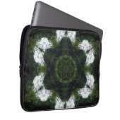 GREEN ABSTRACT DRAWING. SAMER BRASIL 1 LAPTOP SLEEVE (Voorkant Rechts)