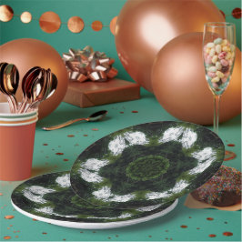 GREEN ABSTRACT DRAWING. SAMER BRASIL 1 PAPIEREN BORDJE