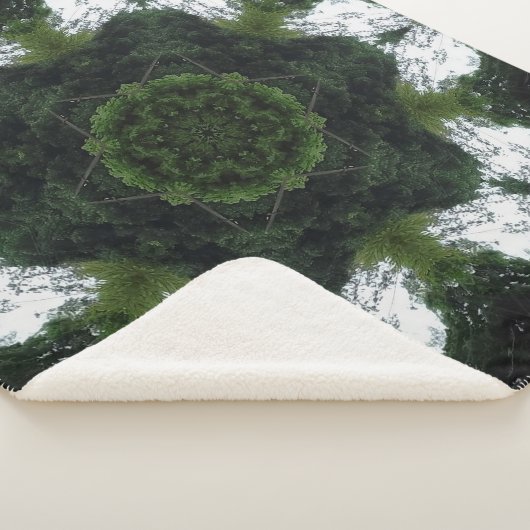 GREEN ABSTRACT DRAWING. SAMER BRASIL 1 SHERPA DEKEN (3/4)