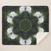 GREEN ABSTRACT DRAWING. SAMER BRASIL 1 SHERPA DEKEN (Voorkant (horizontaal))