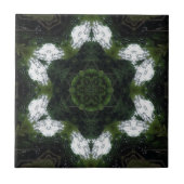 GREEN ABSTRACT DRAWING. SAMER BRASIL 1 TEGELTJE (Voorkant)