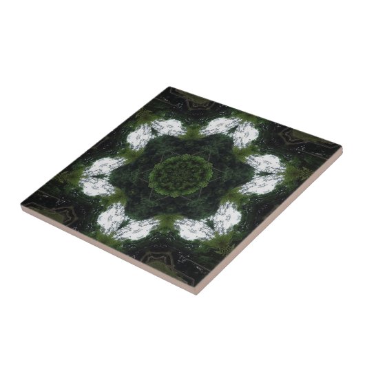 GREEN ABSTRACT DRAWING. SAMER BRASIL 1 TEGELTJE (Zijkant)