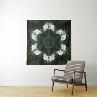 GREEN ABSTRACT DRAWING. SAMER BRASIL 1 WANDKLEED