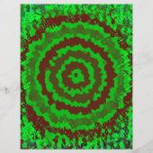 Green Abstract Flower Bulk Scrapbook Paper Pages Flyer (Achterkant)